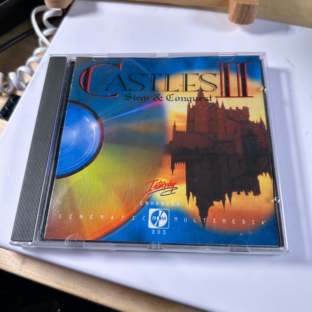 Castles II Siege & Conquest Enhanced CD-ROM PC DOS Interplay 1993 Strategy Game
